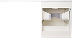 Style Line Тумба для умывальника подвесная Даллас 110 Люкс, белая PLUS эмаль – фотография-8